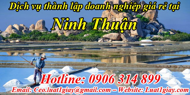 Dịch vụ thành lập công ty tại Ninh Thuận