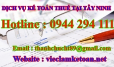 Học Kế toán Thuế thực tế tại Tây Ninh giá rẻ