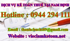 Học Kế toán Thuế thực tế tại Nam Định giá rẻ