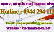 Học Kế toán Thuế thực tế tại Ninh Bình giá rẻ