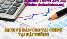 Các bước làm Báo cáo Tài chính vay vốn Ngân hàng tại Hải Phòng