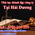 Hướng dẫn Thủ tục thành lập công ty tại Hải Dương