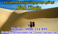 Tư vấn Thủ tục Thành lập Công ty tại Phan Thiết  Bình Thuận