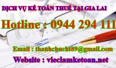 Học Kế toán Thuế thực tế tại Gia Lai giá rẻ