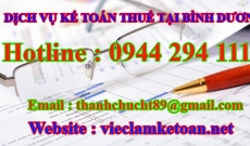 Học Kế toán Thuế thực tế tại Bình Dương giá rẻ