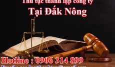 Dịch vụ Tư vấn Thủ tục Thành lập Công ty TNHH tại Đắk Nông