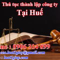 Hướng dẫn Thủ tục thành lập công ty tại Huế