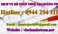 Học Kế toán Thuế thực tế tại Quảng Trị giá rẻ