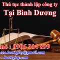 Hướng dẫn Thủ tục thành lập công ty tại Bình Dương