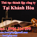Hướng dẫn Thủ tục thành lập công ty tại Khánh Hòa