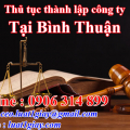 Hướng dẫn Thủ tục thành lập công ty tại Bình Thuận