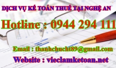 Học Kế toán Thuế thực tế tại Nghệ An giá rẻ