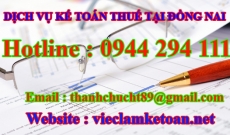 Học Kế toán Thuế thực tế tại Đồng Nai giá rẻ