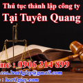 Hướng dẫn Thủ tục thành lập công ty tại Tuyên Quang