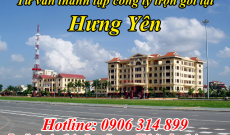 Dịch vụ Tư vấn Thủ tục Thành lập Công ty tại Hưng Yên giá rẻ nhất