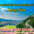 Thủ tục Thành Lập Doanh Nghiệp tại Lạng Sơn
