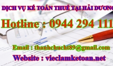 Học Kế toán Thuế thực tế tại Hải Dương giá rẻ