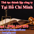 Hướng dẫn Thủ tục thành lập công ty tại TPHCM