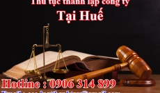 Dịch vụ Tư vấn Thủ tục Thành lập Công ty TNHH tại Huế